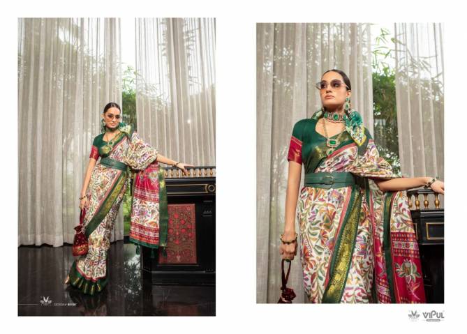 Kashmir Beauty By Vipul Printed Designer Sarees Wholesale market In Surat